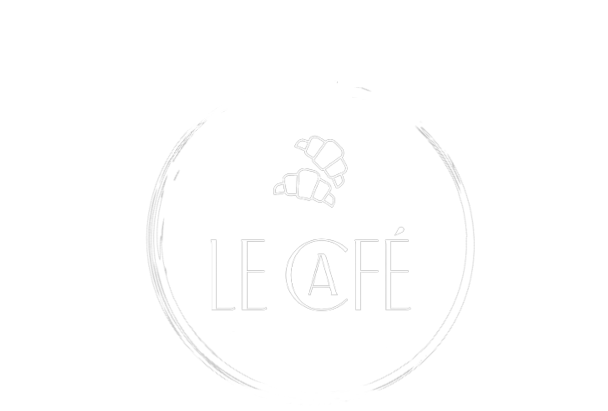 Le Café Pomme stamp logo